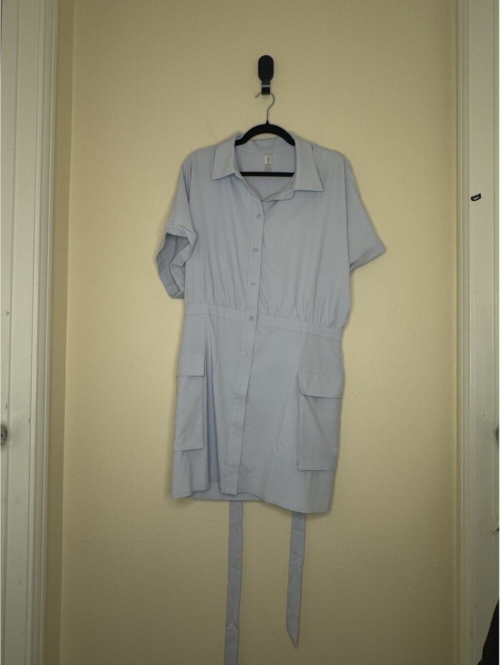 Rhone Mirage Shirt Mini Dress Blue Women's Size XL NWT